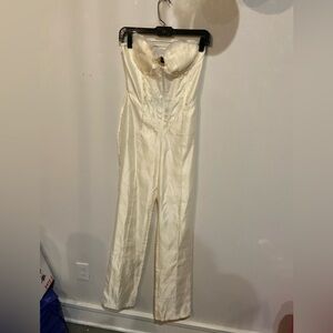 PrettyLittleThing Ivory Jumpsuit